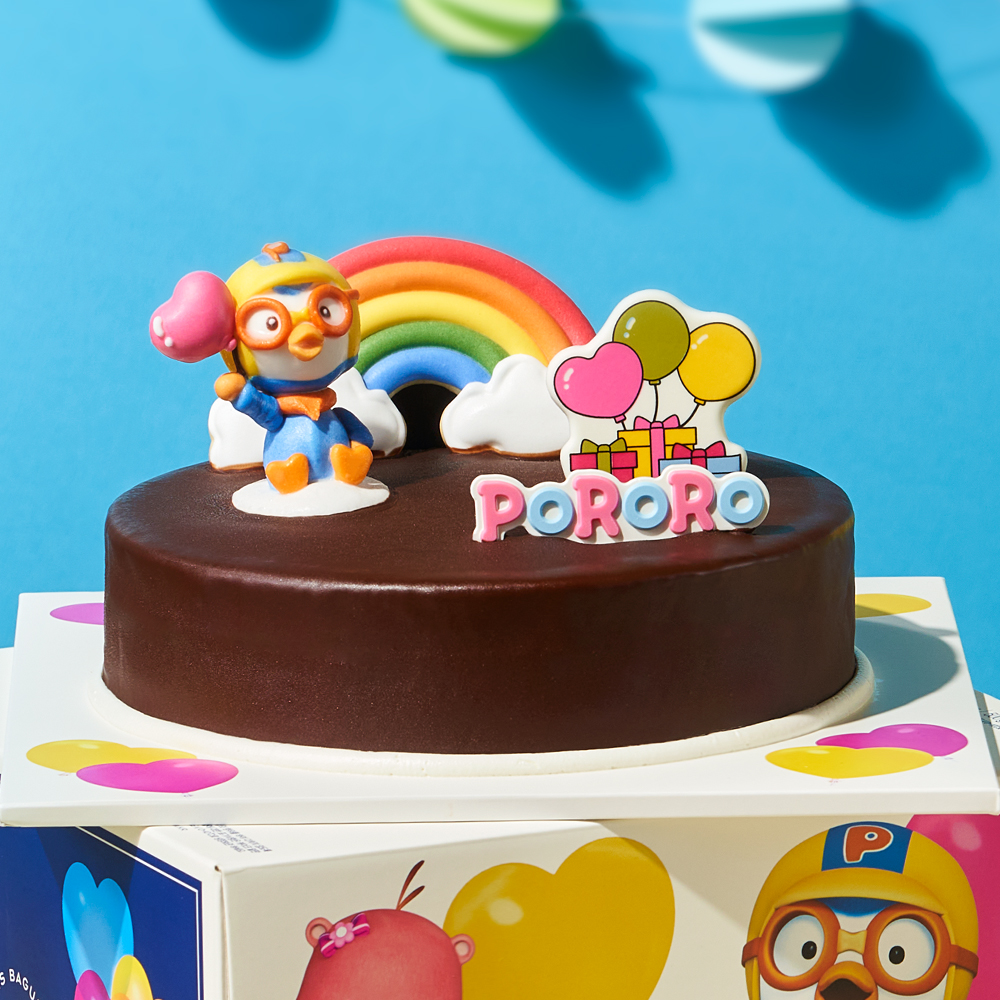 뽀로로와 풍선여행 케이크