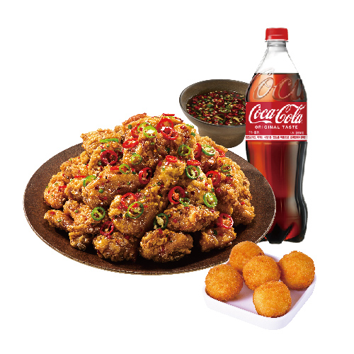 (순살)칼칼한청양치킨+오리지널치즈볼+콜라1.25L