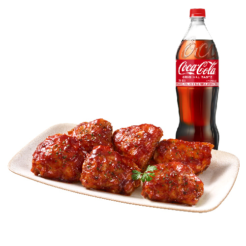 (6PCS)싸이 바비큐+콜라1.25L