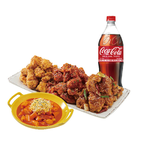 (순살)노랑3종+떡볶이+콜라1.25L