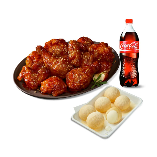 BBQ 양념치킨+크림치즈볼+콜라1.25L