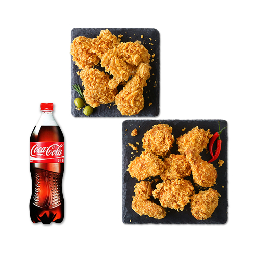 오리지널 반반(황금올리브+크리스피)+콜라1.25L