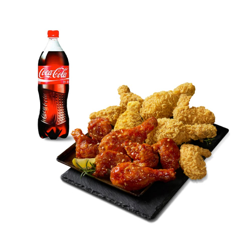 황올반+BBQ양념반(콤보)+콜라1.25L