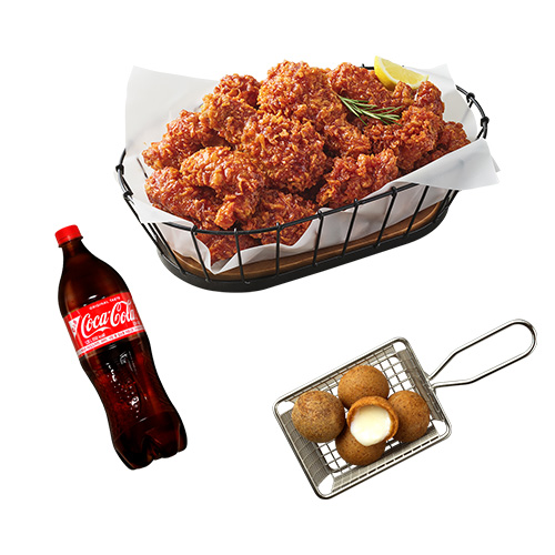 양념치킨콤보+치즈볼+콜라1.25L