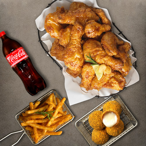 골드킹콤보+뿌링치즈볼+케이준프라이+콜라1.25L