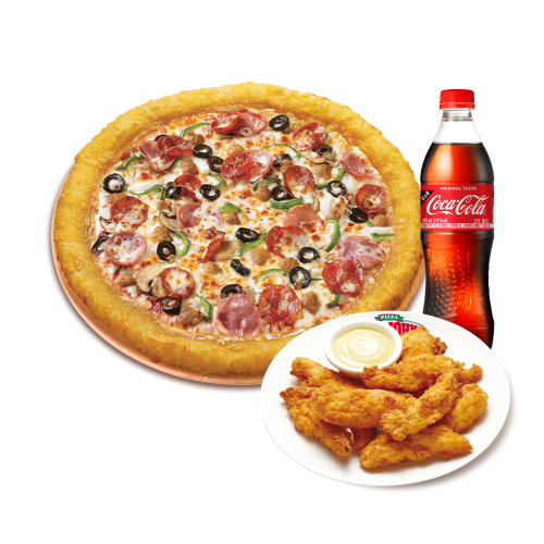 치즈롤 수퍼 파파스(L)+치킨 스트립+코카-콜라500ml