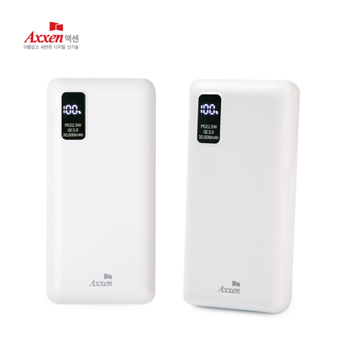 액센 B330 30,000mAh PD22.5W QC3.0 듀얼포트 보조배터리 이미지