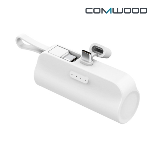 컴우드 2WAY 5000mAh 듀얼 C타입 도킹 보조배터리 CW-DK1000plus 이미지