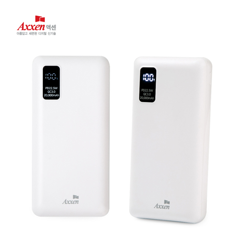액센 B320 20,000mAh PD22.5W QC3.0 듀얼포트 보조배터리 이미지