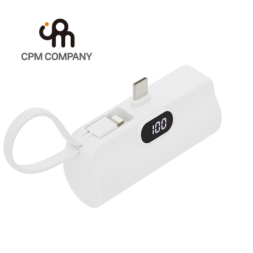CPM LCD 10W 디스플레이 도킹형 보조배터리 5000mAh 이미지
