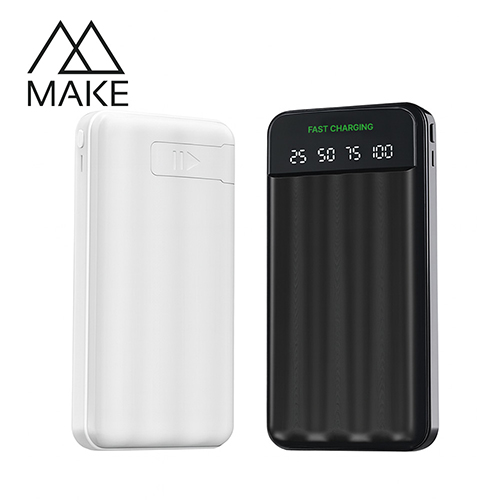 메이크 make 거치가능 고속 20W 대용량 LCD 보조배터리 20000mAh  이미지