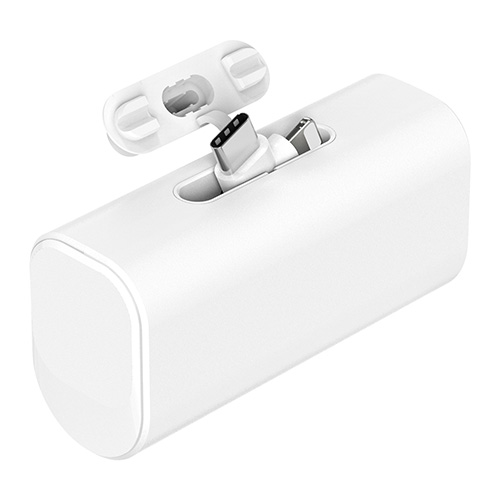 [디셀라] C타입+8핀 회전식 단자 10W 도킹형 보조배터리 5000mAh 이미지
