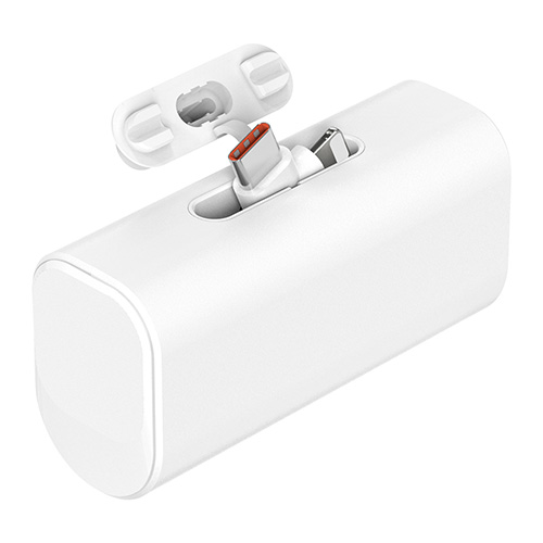 [디셀라] C타입+8핀 회전식 단자 20W 고속 도킹형 보조배터리 5000mAh 이미지