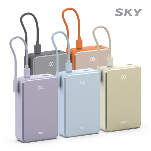 스카이 필 큐브 20000mAh PD QC 22.5W  미니 보조배터리 케이블세트 이미지