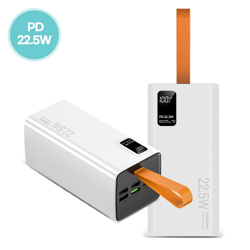 [유니콘] 대용량 50000mAh PD22.5W PD3.0 QC3.0 초고속 충전 C타입 고출력 보조배터리 PD-50000M 이미지