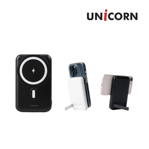 [유니콘] PD22.5W 10000mAh 맥세이프 무선 고속충전 보조배터리 PD-10000BW 이미지