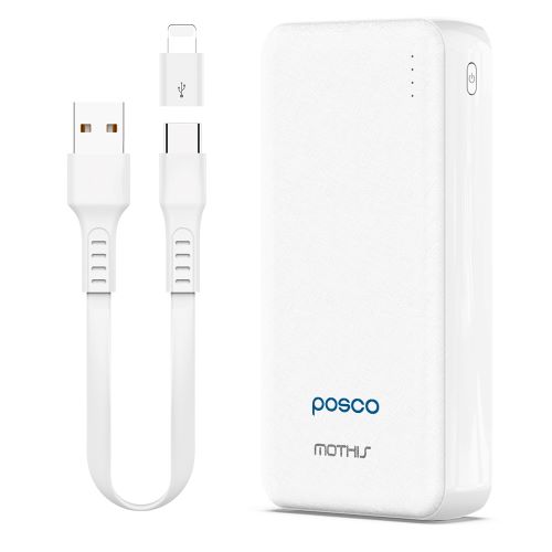 모디스 슬림듀얼 보조배터리 20000mAh(C타입 케이블+8핀젠더) 이미지