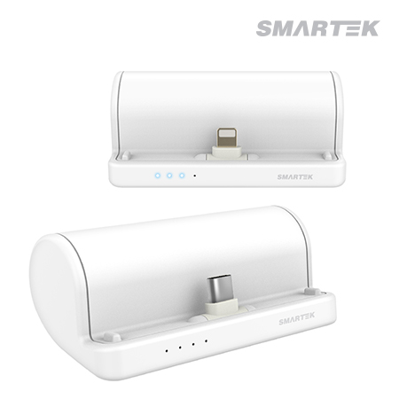 스마텍 스탠드 거치 보조배터리 5,000mAh STPB-DBH500 8pin 이미지