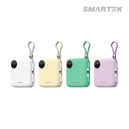 스마텍 케이블 일체형 10200mAh 초미니 보조배터리 STPB-FB1 이미지