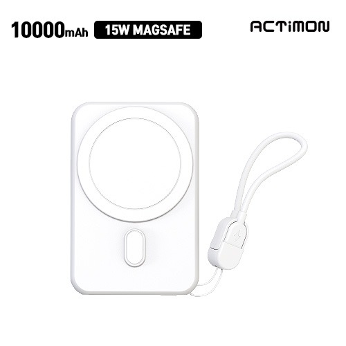 엑티몬 숏 스트랩15W 고속 맥세이프 보조배터리10000mAh 이미지