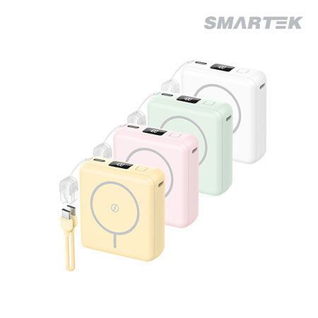 스마텍 10,000mAh 맥세이프 PD 22.5W 미니 보조배터리 STPB-MFB100 이미지