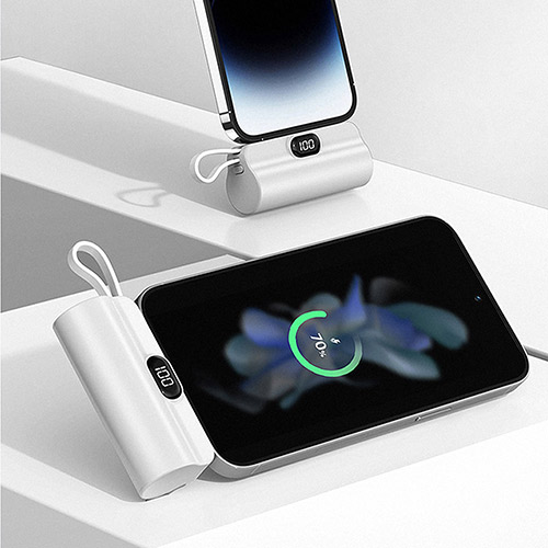 뉴에이커 LED 듀얼 미니 보조배터리 5,000mAh SM-ST-L55 이미지